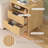 17.7'' W 2-Drawer Nightstand with Charging Station, Fluted Bedside Table with Open Cubby