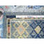 Tapis de couloir nouvel âge en laine 3 pi 2 po x 10 pi 1 po Askim Bleu