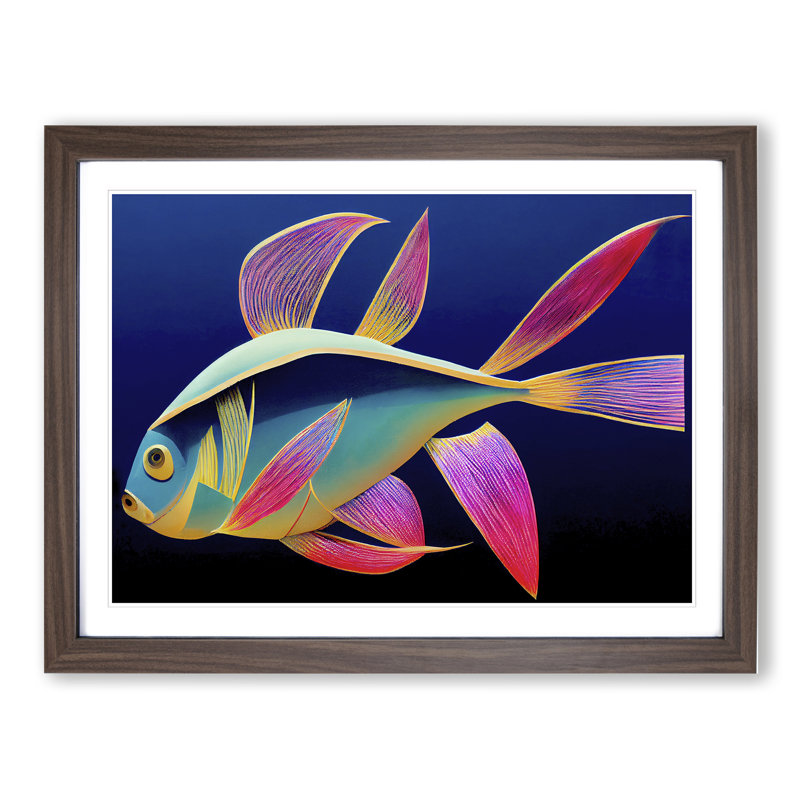 Glowing Fish - Framed Print