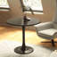 Table de salle à manger ronde moderne blanche et table basse, plateau en panneau de fibres à densité moyenne 24 po-2090728999-2113106756