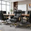 Grand et grand fauteuil de bureau, chaises de bureau de direction robustes avec support lombaire réglable et repose-pieds-726203854