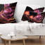 Coussin lombaire fleur d’art floral fractal