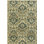 Katlyn Wool Damask Area Rug in Olive Green/Blue/Beige