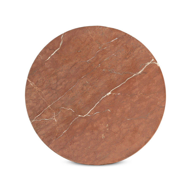 Billings End Table, Rust Top/Gray Base