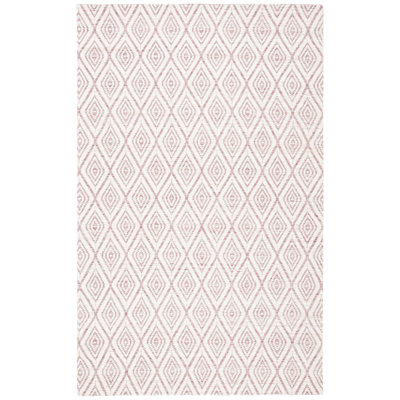 Karaline Hand Woven Wool And Cotton With Latex Geometric Rug