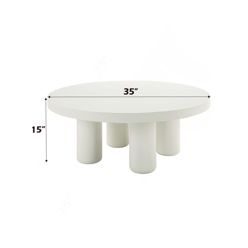 Coffee Table White Finish.