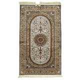Hand Woven Silk Oriental Area Rug