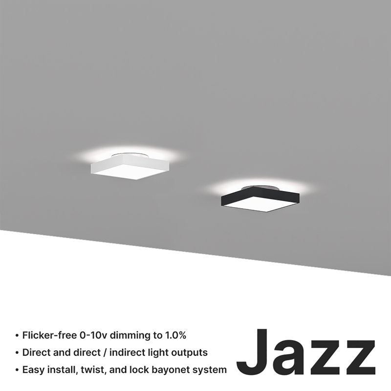 Surface carrée Jazz - l 22 po - Direct - Noir, Noir, 24", 26