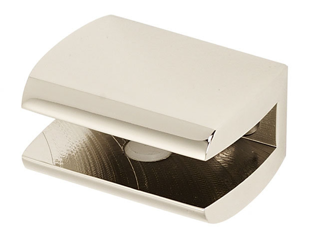 Manhattan Wall Shelf Bracket Set, Polished Nickel
