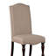 Ensemble de 2 chaises d'appoint en tissu Perchium espresso / beige
