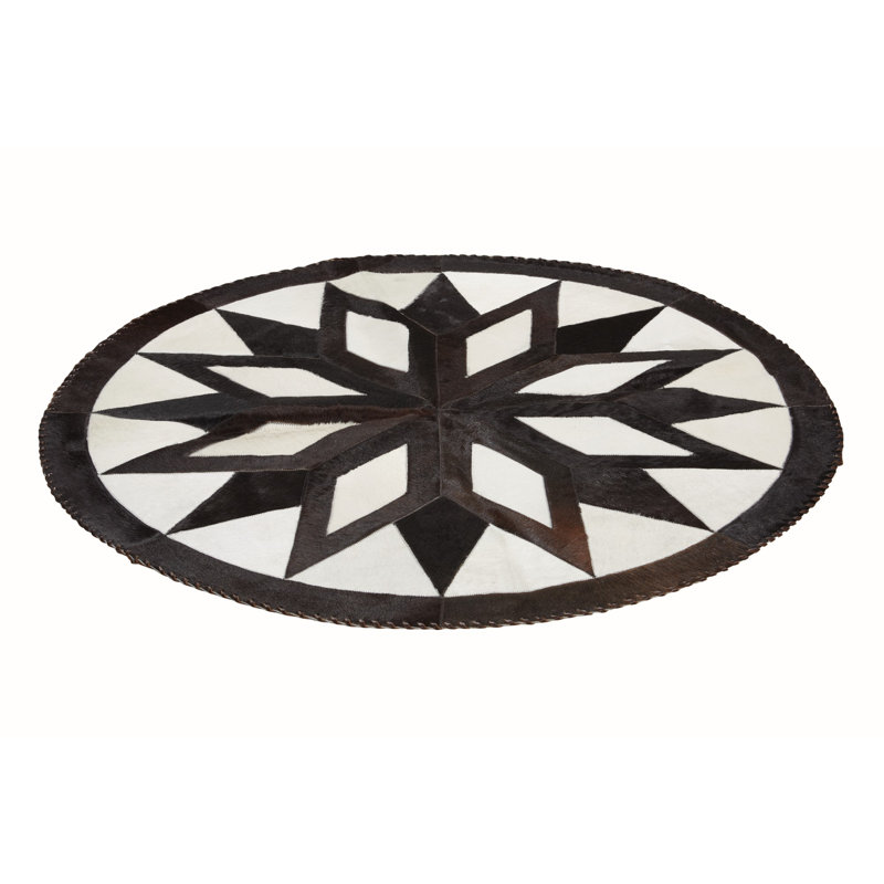 Arcata Cowhide Geometric Indoor Rug