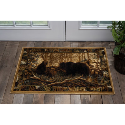Tapis beige / brun Southwestern