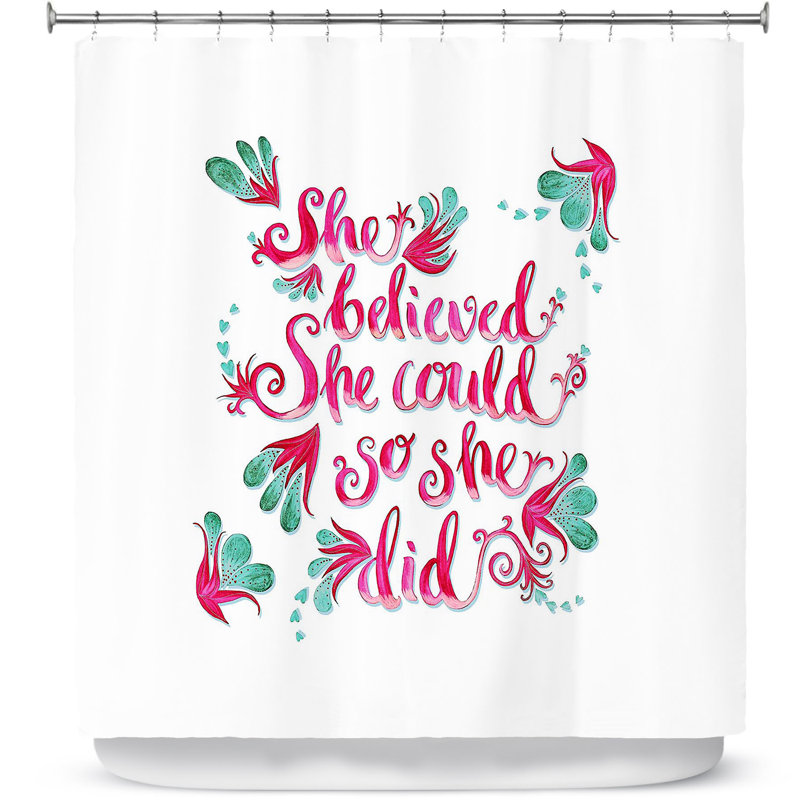 Rideau de douche simple on croit, Blanc