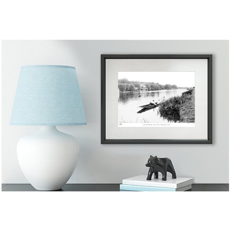 Caversham, On The Thames 1917 - Single Picture Frame Print, 60cm H X 80cm W x 2cm D