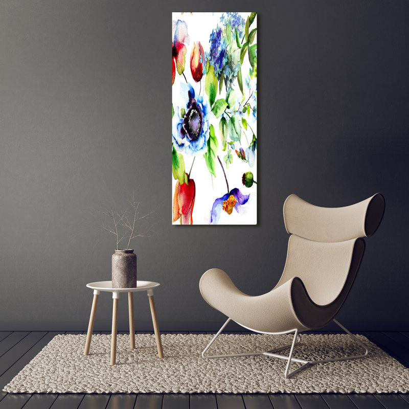 Field Flowers - Wrapped Canvas Print