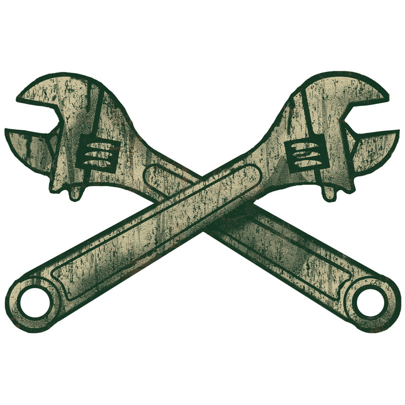 Wrenches - Wrapped Canvas Painting, 30cm H x 46cm W x 3.8cm D