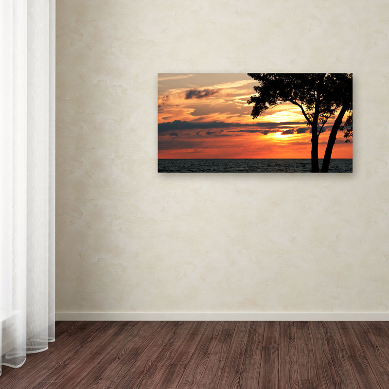 « a spécial coucher de soleil » par kurt shaffer, reproduction de photo sur toile tendue, H 16 po x l 32 po x P 2 po