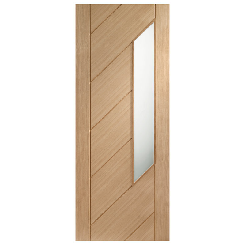 Internal Glazed Oak Monza, 1981mm H x 762mm W x 35mm D