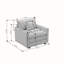 Fauteuil club, chaise de chambre à coucher et fauteuil de salon Crystalina-106460930