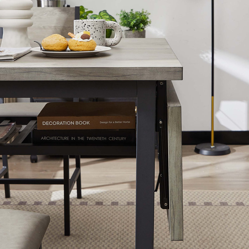 Folding Dining Table(Only Table), Grey