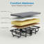 24" Wide Folding Bed With Memory Foam Mattress & 8 Lockable Casters-679715072-679715073