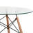 Round Glass Top Dining Table-1771462360