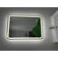 Miroir de salle de bain DEL Bluetooth avec cadre en aluminium, certifié FCC et ETL, antibuée, 3 températures de couleur, intensité variable, miroir mural lumineux avant et arrière-1335960408-1335960409
