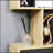 HOMCOM 75.5"H Bookcase 6 Shelf S-Shaped Bookshelf Wooden Storage Display Stand Shelf Organizer Free Standing Oak