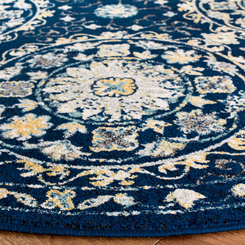 Osakis Performance Geometric Rug, Round 6'7"