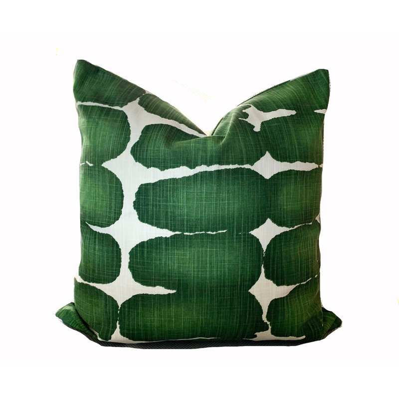 Geometric Cotton Reversible Pillow Cover, 17.5" x 17.5"