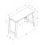 Bureau d'ordinateur contemporain avec tiroir de rangement pour bureau personnel, poste de travail pour ordinateur portable avec surface spacieuse et design moderne.-127953801