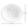 American Standard Ovalyn 14.13'' White Vitreous China Oval Bathroom Sink with Overflow