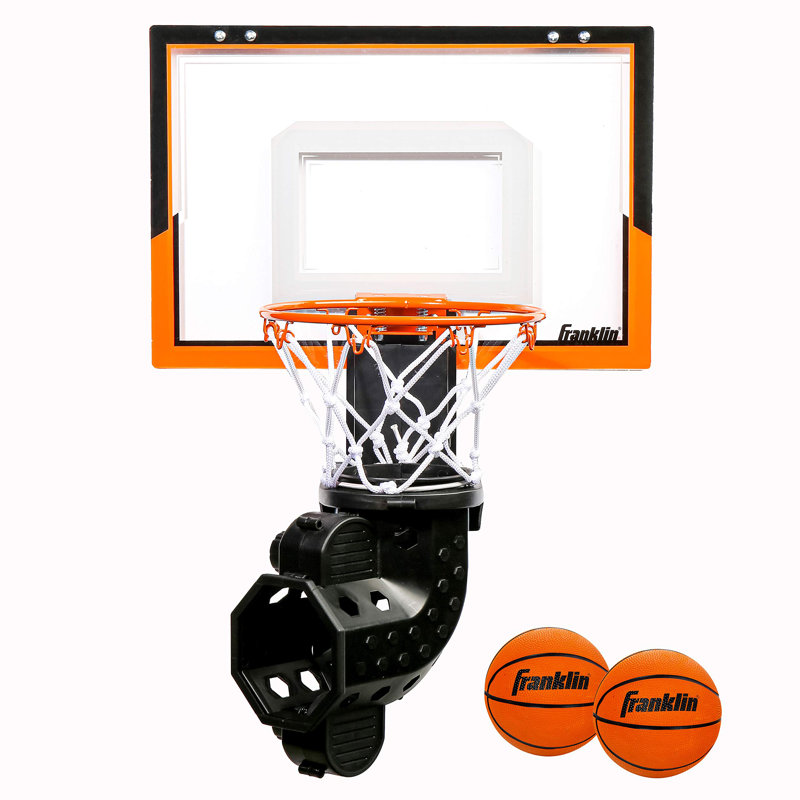 Portable Over-the-Door Basketball Hoop with Ball Return