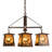 Windemere 4 - Light Steel Dimmable Square / Rectangle Chandelier