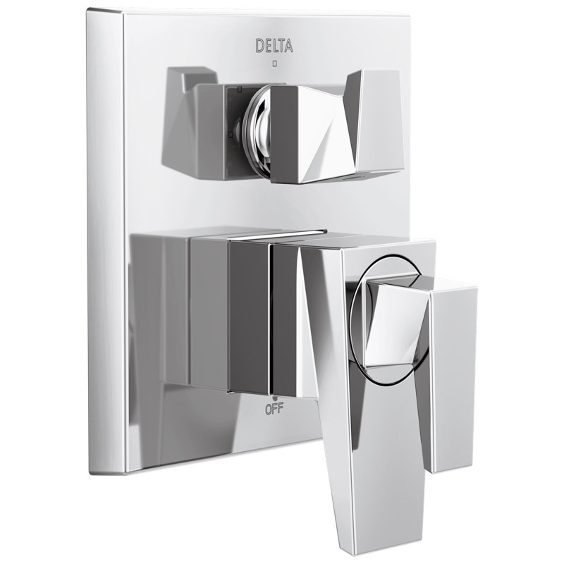 Two-Handle Monitor 17 Series Valve Trim with 3-Setting Diverter, Lumicoat Chrome