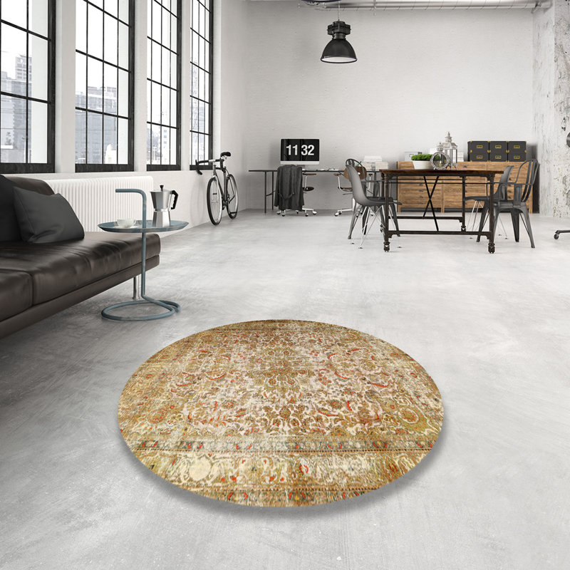 Yazmin Oriental Indoor Rug, Round 5'