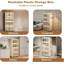 Bacs de rangement en plastique avec couvercles, armoire de rangement pliable pliable à 4 niveaux avec portes et roues magnétiques, boîtes de rangement pliantes, bacs de rangement empilables pour dortoir Closet Home