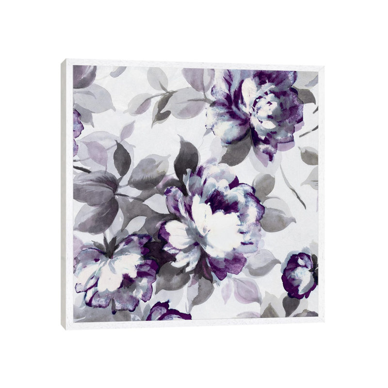 Scent Of Plum Roses II by Wild Apple Portfolio - Gallery-Wrapped Canvas Giclée on Canvas, White Floater Framed