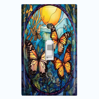 Nature Themed 1 - Gang Toggle Light Switch Standard Wall Plate