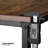 Desk and Chair Rotable Chair with Wheels Retro Style Table with Storage-1657123569