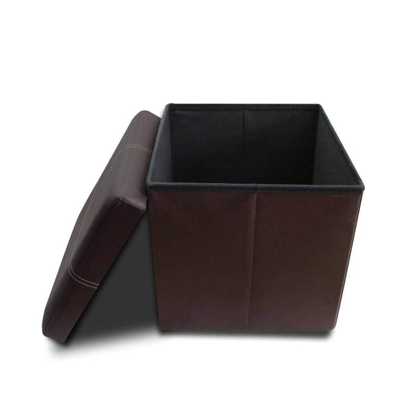 Repose-pieds carré avec rangement de 15 po