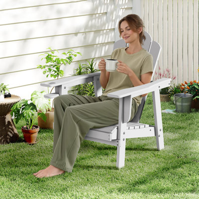 Chaise Adirondack en plastique PEHD résistant aux intempéries Devito
