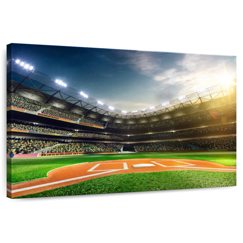 Sireci Sunlit Baseball Stadium, 8" H x 12" W