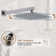 12 Inch Rainfall Thermostatic Shower System with Body Spray and Temperature Display