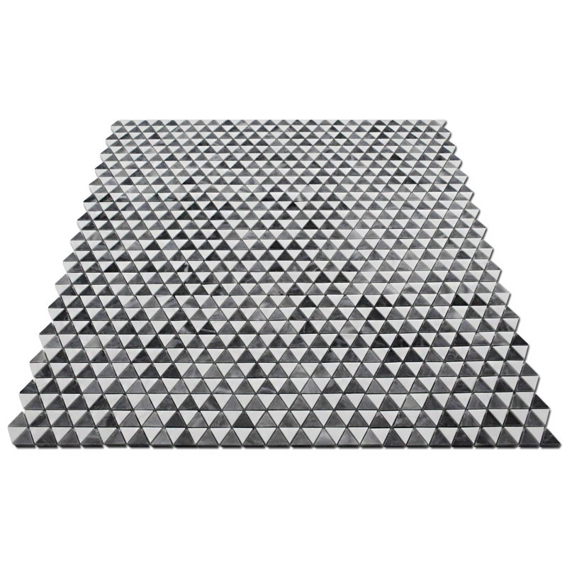DIAMOND MOSAIC TILES, White/Bardiglio