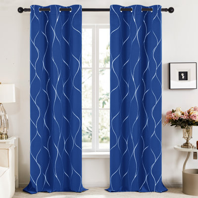 Kellda Thermal Room Darkening Polyester Curtain Panels