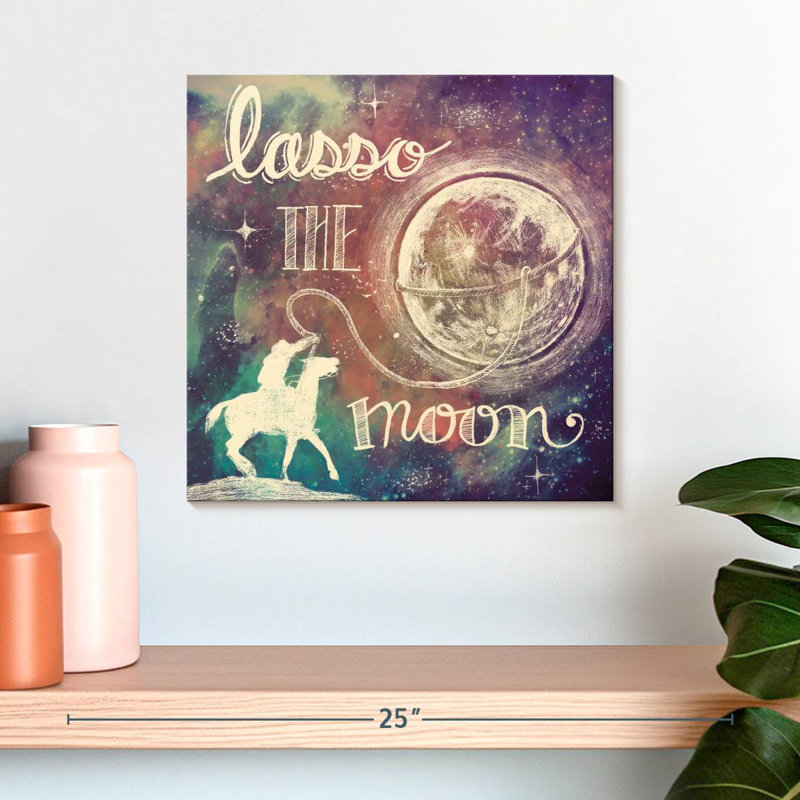 Tergel, univers, galaxie, lasso, lune, H 16 po x l 16 po