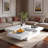 Square Veneer Coffee Table With Sliding Top And Ample Storage