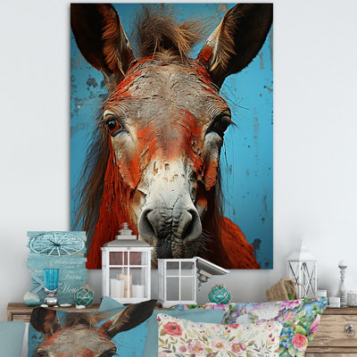 Âne Burros Blues - âne, art mural