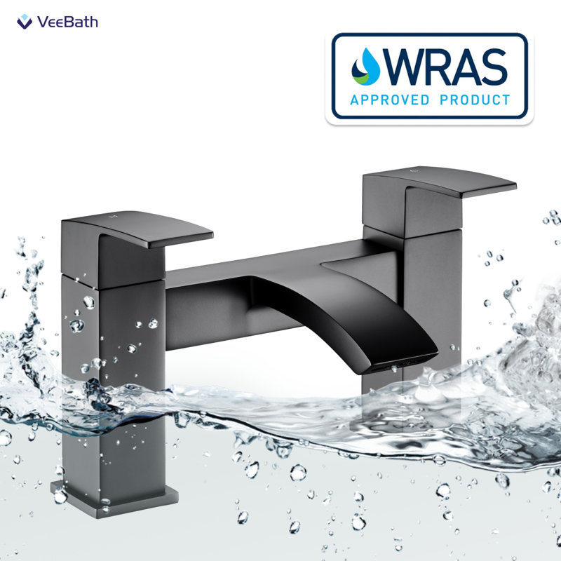 VeeBath Trace Bath Filler Mixer Tap, Matt Black